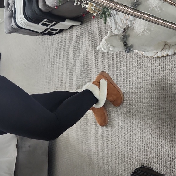 Womens Fur Ankle Booties - Picture 7 of 7